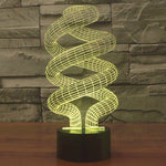 Lampada da scrivania a 7 colori con luce notturna Spiral Style