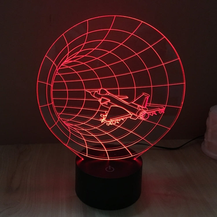 Lampada da scrivania con lampada stereo visiva creativa a 7 colori, luce notturna, Time Machine Style