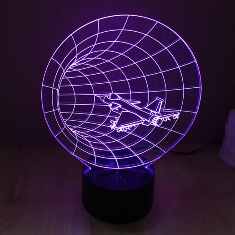 Lampada da scrivania con lampada stereo visiva creativa a 7 colori, luce notturna, Time Machine Style