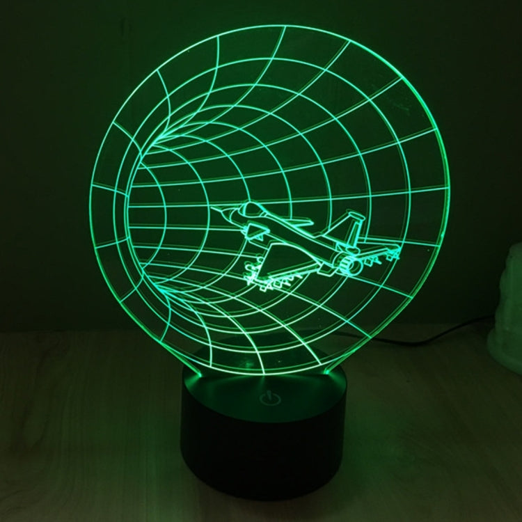 Lampada da scrivania con lampada stereo visiva creativa a 7 colori, luce notturna, Time Machine Style