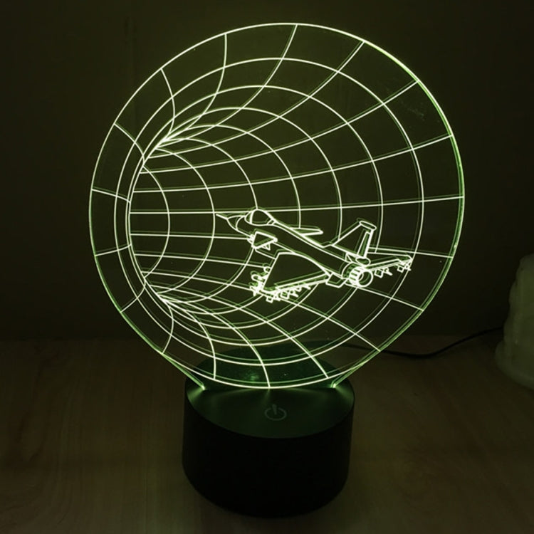 Lampada da scrivania con lampada stereo visiva creativa a 7 colori, luce notturna, Time Machine Style