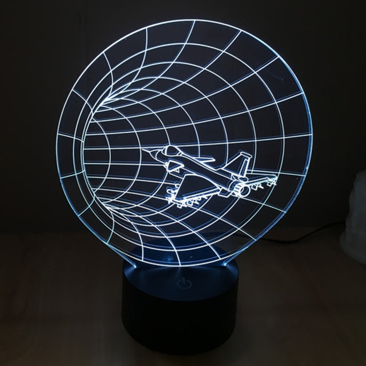 Lampada da scrivania con lampada stereo visiva creativa a 7 colori, luce notturna, Time Machine Style