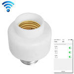 Base per lampada adattatore per lampadina intelligente WiFi con telecomando E27 Max 200 W, funziona con Alexa Echo e Google Home, CA 100-250 V, APP Control