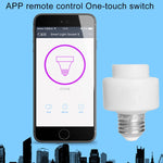 Base per lampada adattatore per lampadina intelligente WiFi con telecomando E27 Max 200 W, funziona con Alexa Echo e Google Home, CA 100-250 V, APP Control