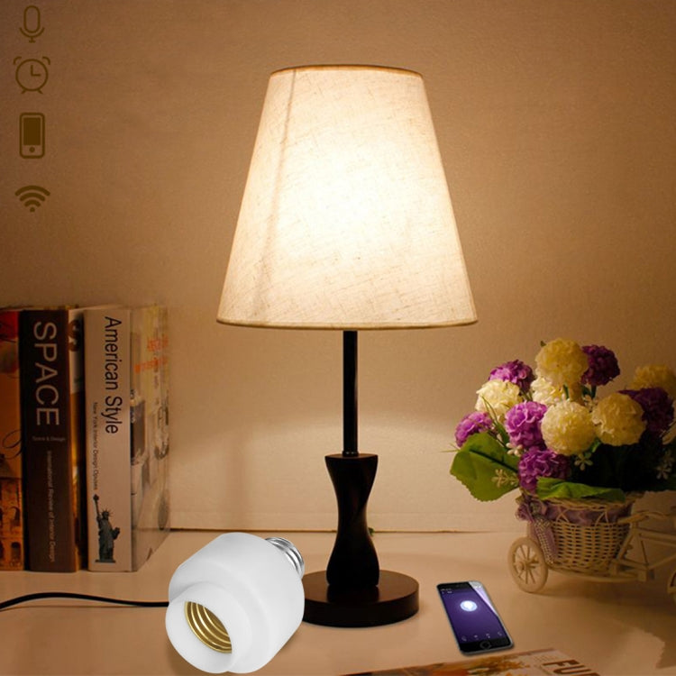 Base per lampada adattatore per lampadina intelligente WiFi con telecomando E27 Max 200 W, funziona con Alexa Echo e Google Home, CA 100-250 V, APP Control