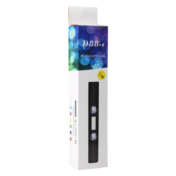 D88-S LED Smart Sensor Wireless Car USB ricaricabile Gypsophila Musica Atmosfera Luce, D88-S