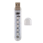 Piccola luce notturna portatile a LED USB colorata da 5 V a 5 LED con interruttore