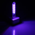 Piccola luce notturna portatile a LED USB colorata da 5 V a 5 LED con interruttore