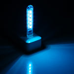 Piccola luce notturna portatile a LED USB colorata da 5 V a 5 LED con interruttore
