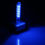 Piccola luce notturna portatile a LED USB colorata da 5 V a 5 LED con interruttore