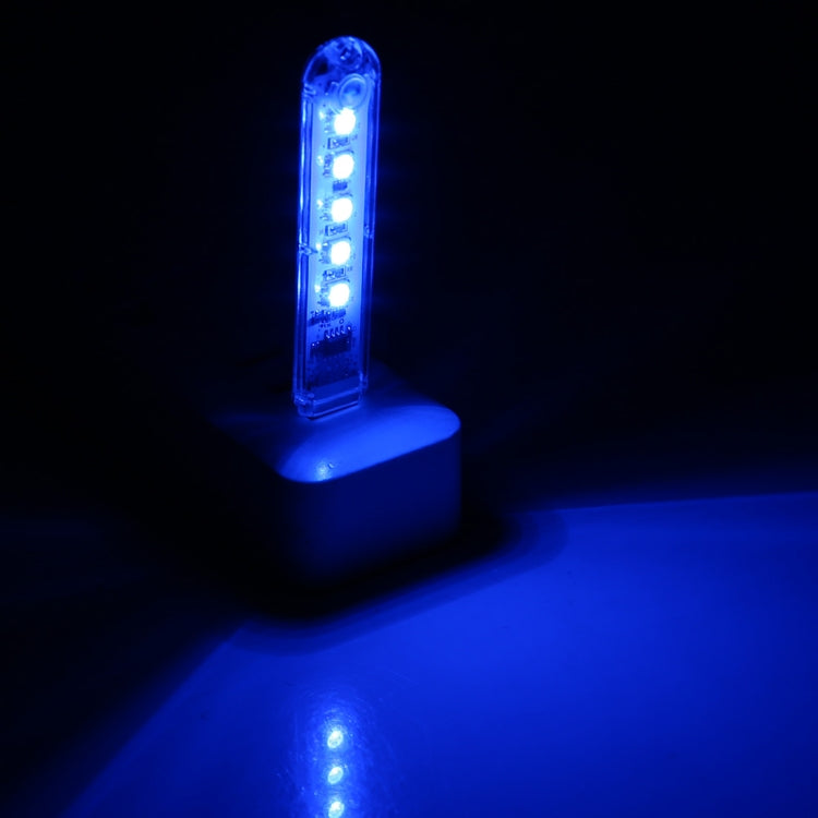 Piccola luce notturna portatile a LED USB colorata da 5 V a 5 LED con interruttore