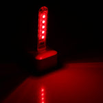 Piccola luce notturna portatile a LED USB colorata da 5 V a 5 LED con interruttore