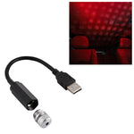 Interfaccia USB Luce per atmosfera di flessione a 360 gradi per uso domestico e per auto, colore chiaro: rosso, Light Color: Red