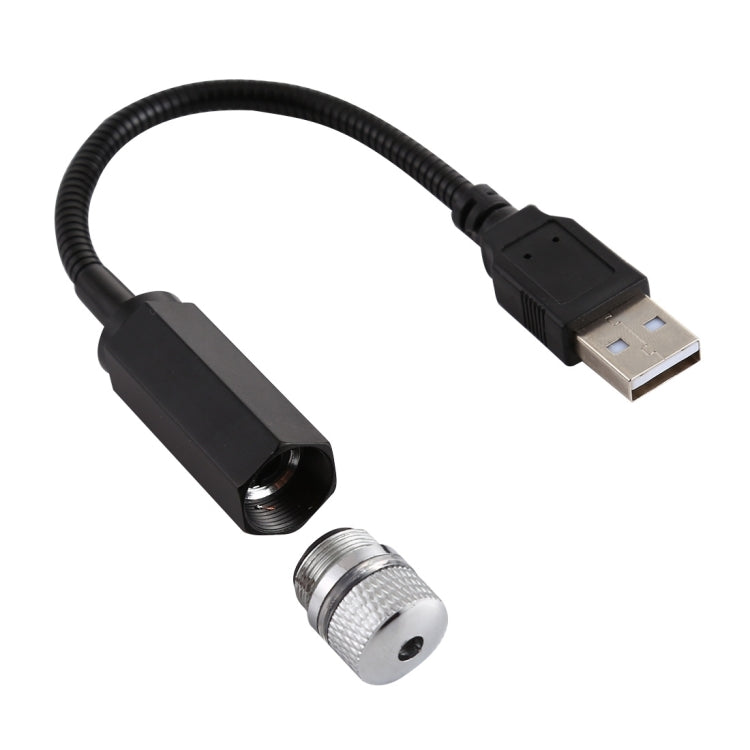 Interfaccia USB Luce per atmosfera di flessione a 360 gradi per uso domestico e per auto, colore chiaro: rosso, Light Color: Red