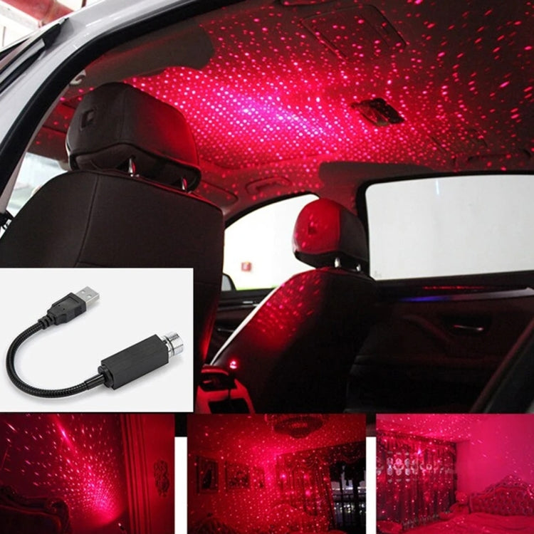 Interfaccia USB Luce per atmosfera di flessione a 360 gradi per uso domestico e per auto, colore chiaro: rosso, Light Color: Red