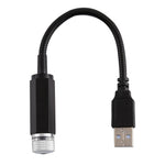 Interfaccia USB Luce per atmosfera di flessione a 360 gradi per uso domestico e per auto, colore chiaro: rosso, Light Color: Red