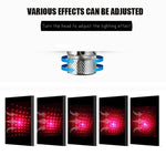Interfaccia USB Luce per atmosfera di flessione a 360 gradi per uso domestico e per auto, colore chiaro: rosso, Light Color: Red