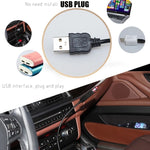 Interfaccia USB Luce per atmosfera di flessione a 360 gradi per uso domestico e per auto, colore chiaro: rosso, Light Color: Red