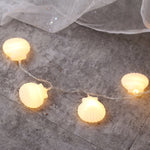 Lampada decorativa fata calda a 20 LED in stile adolescente per Natale, matrimonio, camera da letto, Shell Shape