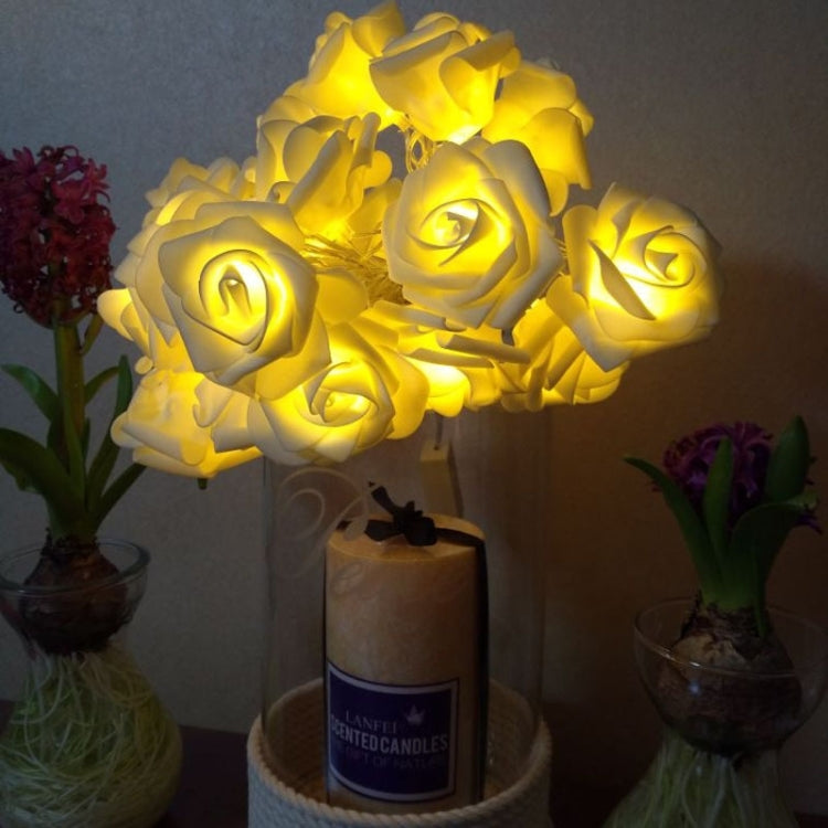 Lampada decorativa fata calda a 20 LED in stile adolescente per Natale, matrimonio, camera da letto, Rose