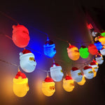 Lampada decorativa fata calda alimentata da 10 LED, 2 batterie AA, per Natale, feste, camera da letto, 1.5m Santa Claus Colorful Light, 1.5m Santa Claus Warm White