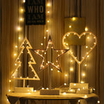 Calda lampada decorativa da fata, luce notturna per Natale, matrimonio, camera da letto