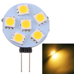 G4 6 LED SMD 5050 72LM 2800-3200K Dimmerazione continua a risparmio energetico Lampadina con base a pin, DC 12V, G4 6LEDs SMD 5050  72LM, G4 6 LEDs SMD 5050 72LM