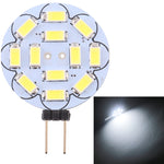 G4 12 LED SMD 5730 360LM 2800-3200K Lampadina con base a spillo a risparmio energetico di forma rotonda con regolazione continua, DC 12V, G4 12LEDs SMD 5730 360LM, G4 12 LEDs SMD 5730 360LM