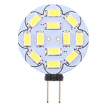 G4 12 LED SMD 5730 360LM 2800-3200K Lampadina con base a spillo a risparmio energetico di forma rotonda con regolazione continua, DC 12V, G4 12LEDs SMD 5730 360LM, G4 12 LEDs SMD 5730 360LM