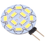 G4 12 LED SMD 5730 360LM 2800-3200K Lampadina con base a spillo a risparmio energetico di forma rotonda con regolazione continua, DC 12V, G4 12LEDs SMD 5730 360LM, G4 12 LEDs SMD 5730 360LM