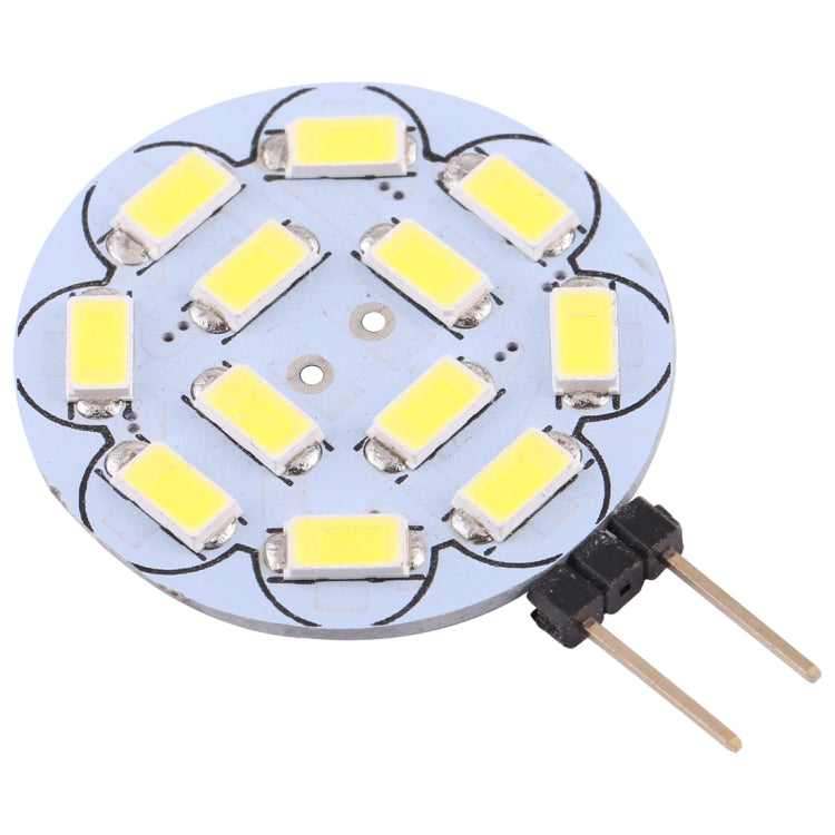 G4 12 LED SMD 5730 360LM 2800-3200K Lampadina con base a spillo a risparmio energetico di forma rotonda con regolazione continua, DC 12V, G4 12LEDs SMD 5730 360LM, G4 12 LEDs SMD 5730 360LM
