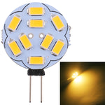 G4 9 LED SMD 5730 180LM 2800-3200K Dimmerazione continua a risparmio energetico Lampadina con base a pin, DC 12V, G4 9 LEDs SMD 5730 180LM