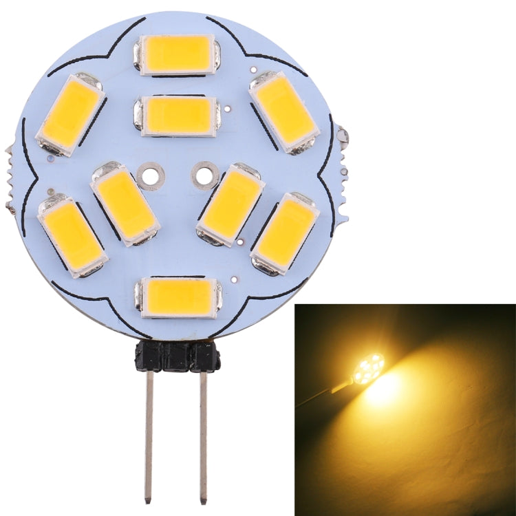 G4 9 LED SMD 5730 180LM 2800-3200K Dimmerazione continua a risparmio energetico Lampadina con base a pin, DC 12V, G4 9 LEDs SMD 5730 180LM