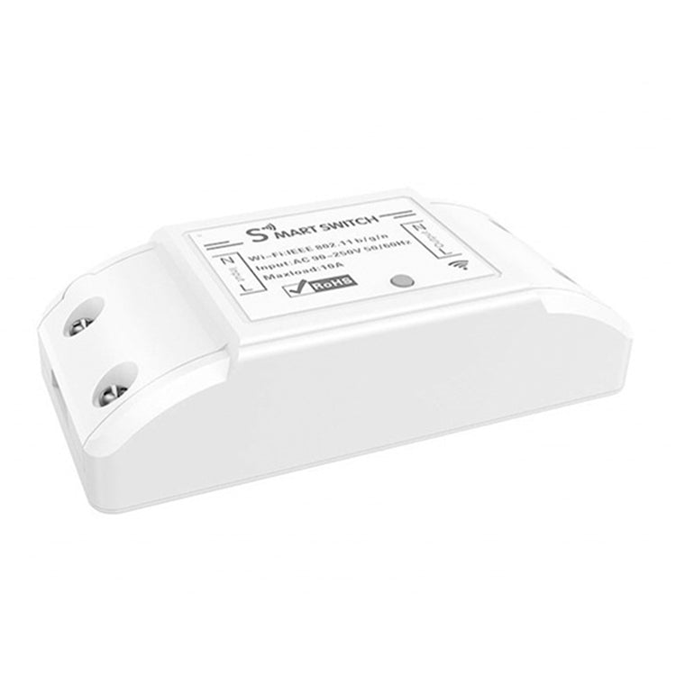 Modulo di controllo remoto wireless Smart Switch WiFi a canale singolo 10A Funziona con Alexa e Google Home, CA 90-250 V