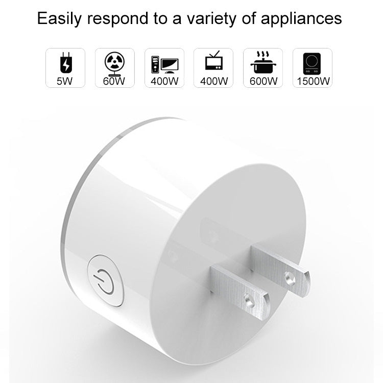 Presa intelligente con telecomando WiFi per luce di scena RGB da 10 A Funziona con Alexa, Google Home e IFTTT, CA 100-240 V, spina JP, XS-A18