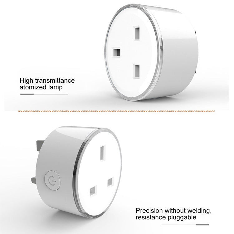 10A RGB Scene Light WiFi Remote Control Smart Socket, Works with Alexa and Google Home, AC 220-240V, UK Plug, XS-SSC03