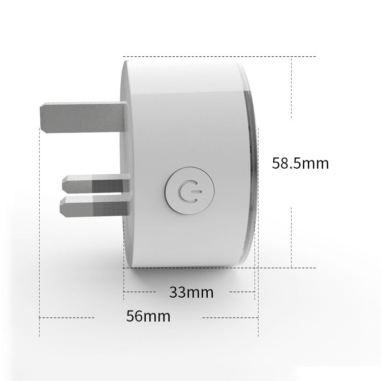 Presa intelligente con telecomando WiFi per luce di scena RGB da 10 A, funziona con Alexa e Google Home, CA 220-240 V, presa UK, XS-SSC03