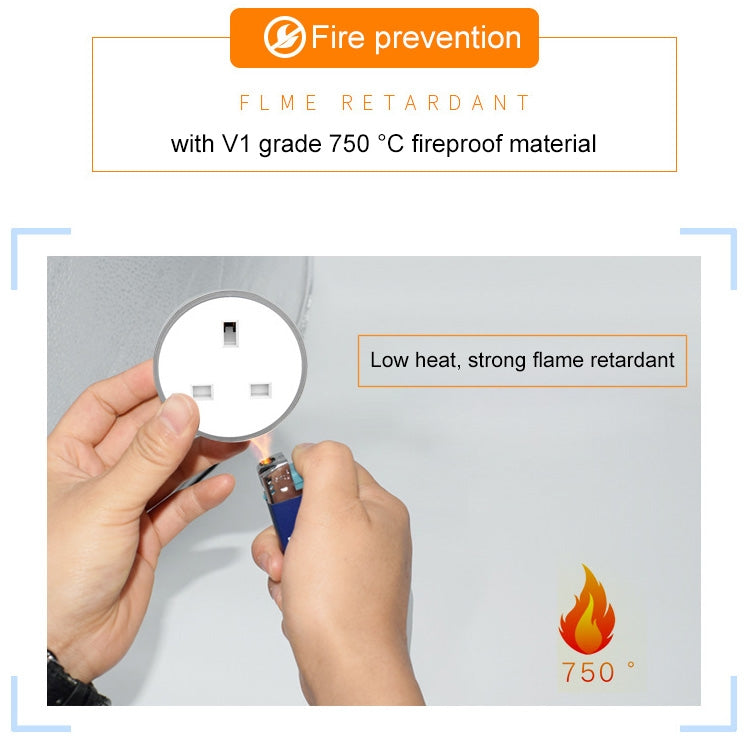 10A RGB Scene Light WiFi Remote Control Smart Socket, Works with Alexa and Google Home, AC 220-240V, UK Plug, XS-SSC03