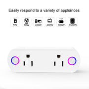 Presa intelligente con telecomando WiFi da 15 A, funziona con Alexa, Google Home e IFTTT, CA 100-240 V, presa americana, XS-A23