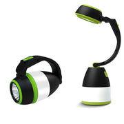 Lampada da campeggio LED portatile 5W con power bank verde