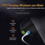 Lampada da campeggio LED portatile 5W con power bank verde