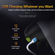 Lampada da campeggio LED portatile 5W con power bank verde