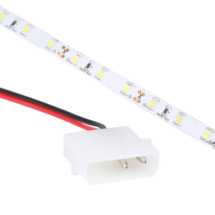 Luce a corda host per computer a luce bianca LED 5730 SMD da 1 m, DC 12V, 5730 SMD LED