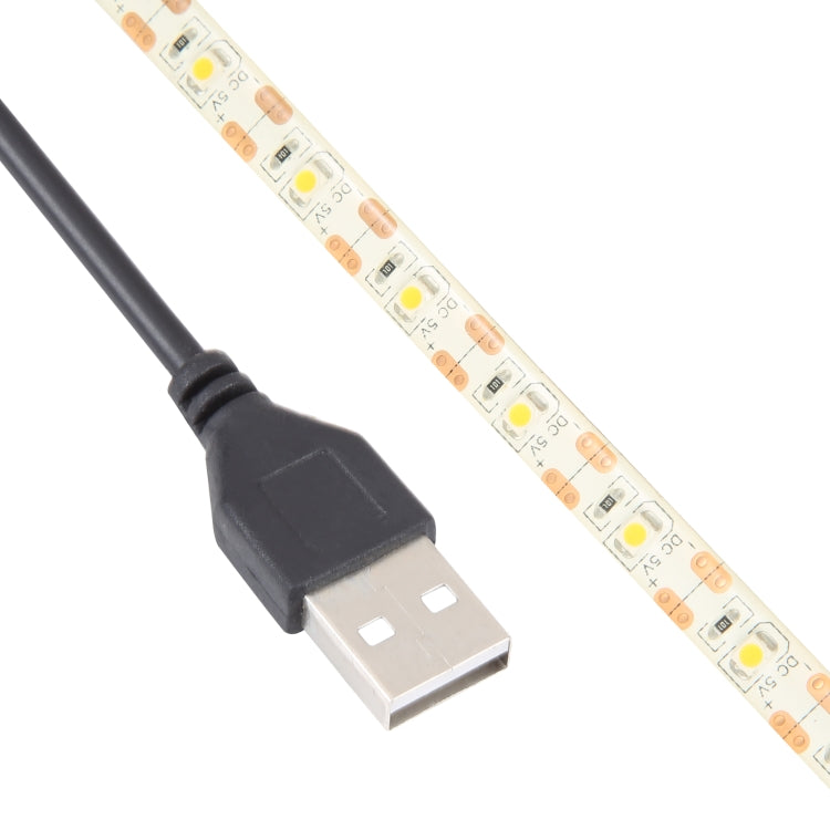USB 2835 SMD LED Luce calda Impermeabile Corda epossidica, DC 5 V, Lunghezza: 50 cm, USB 2835 SMD LED 50cm
