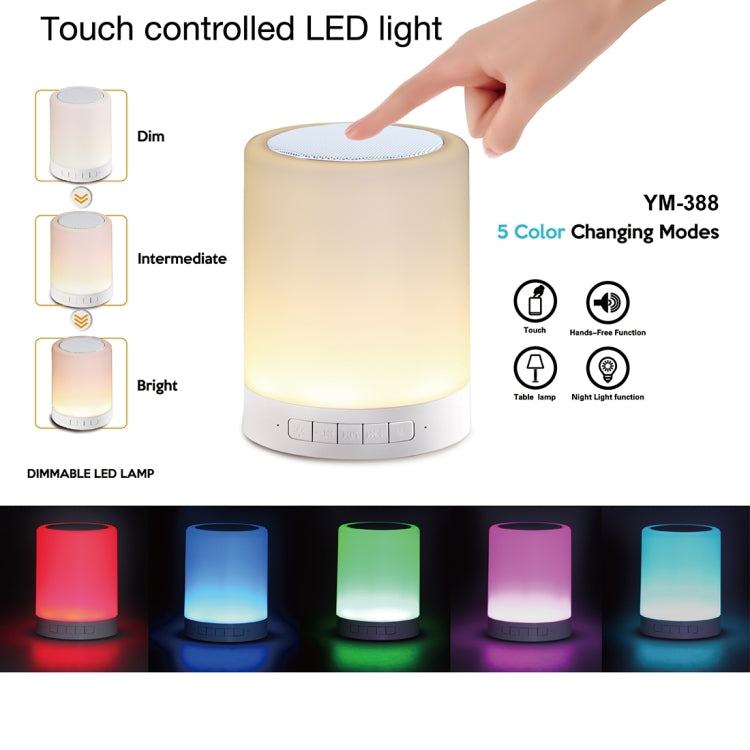 con luce LED e maniglia, supporto AUX IN e risposta in vivavoce e scheda TF, 388