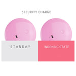 OneFire 1W 10 LED Lampada da scrivania LED multifunzione ricaricabile a forma di ciambella per specchio per trucco Luce notturna, DC 5V, 1W Pink, 1W Blue