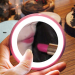 OneFire 1W 10 LED Lampada da scrivania LED multifunzione ricaricabile a forma di ciambella per specchio per trucco Luce notturna, DC 5V, 1W Pink, 1W Blue