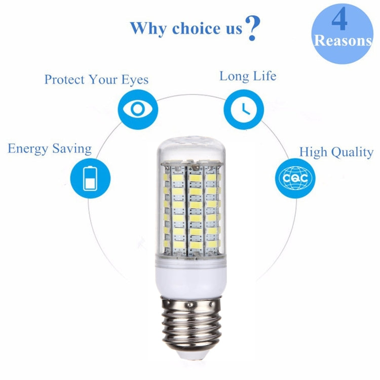 Lampadina SMD 5730 a 69 LED, CA 220 V, 5.5W 220V White Light, 5.5W 220V Warm White