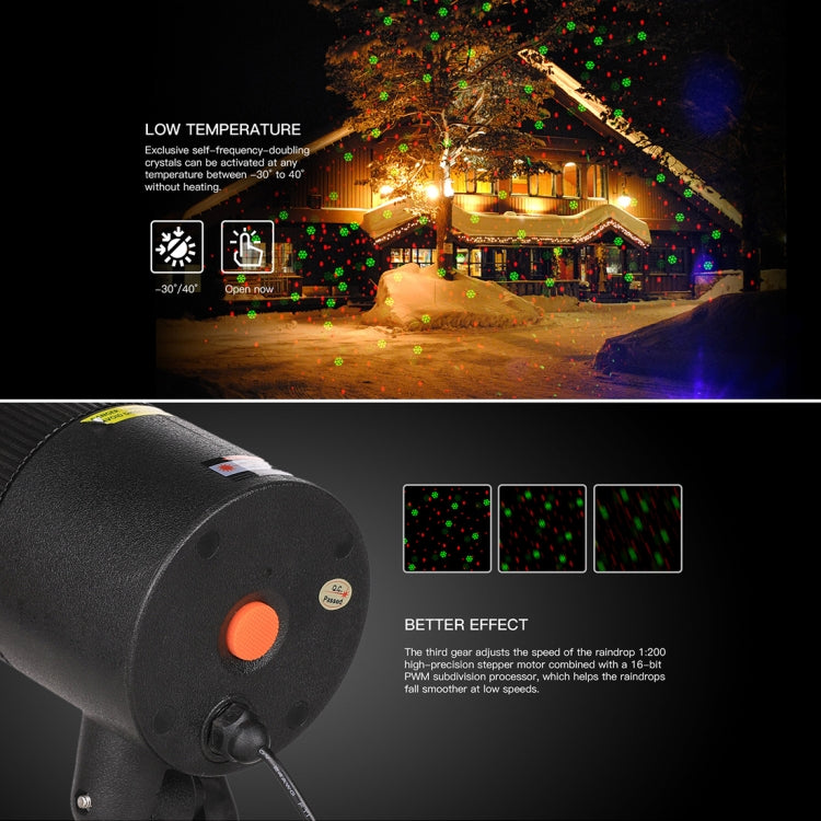 Mini lampada da esterno con laser rosso e verde IP65