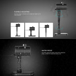 Lampada da giardino per esterni con 8 modelli luminosi